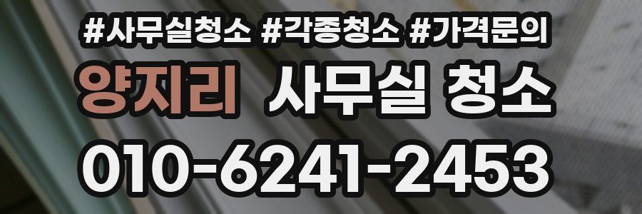 양지리 사무실 청소