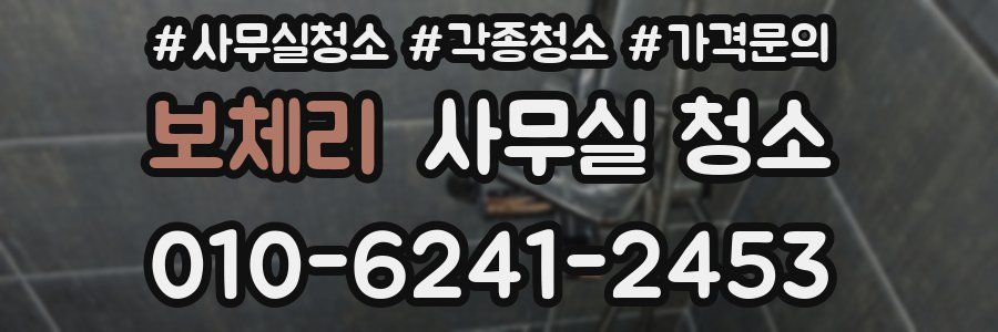 보체리 사무실 청소