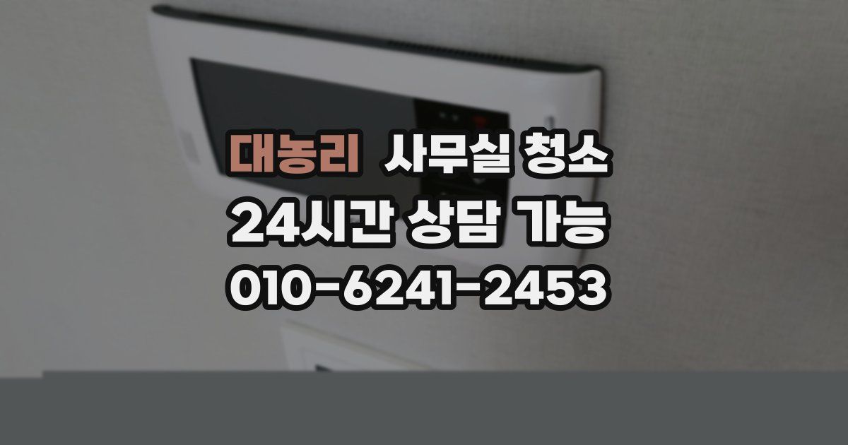 대농리 사무실 청소