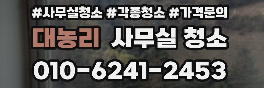 대농리 사무실 청소