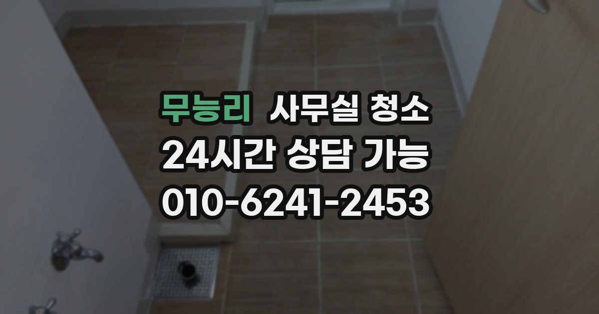 무능리 사무실 청소