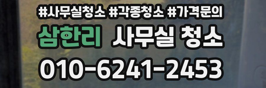 삼한리 사무실 청소