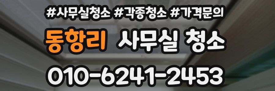 동항리 사무실 청소