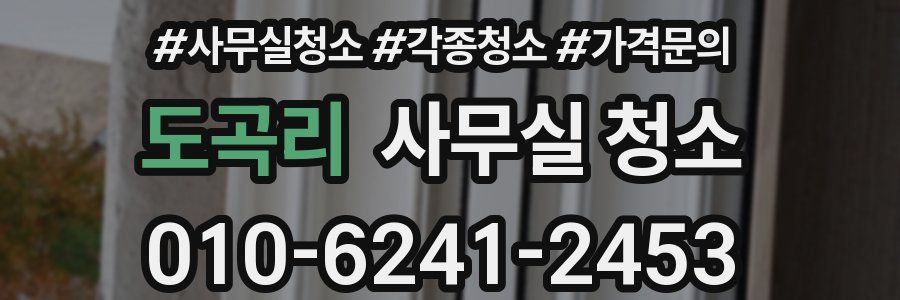 도곡리 사무실 청소