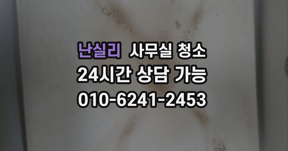 난실리 사무실 청소