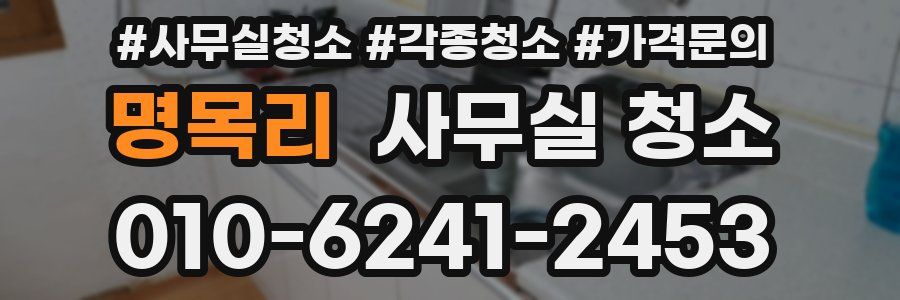 명목리 사무실 청소