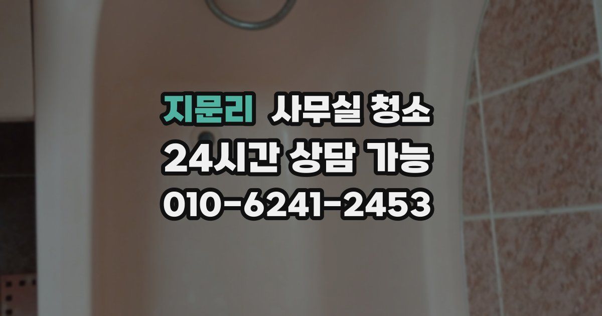 지문리 사무실 청소