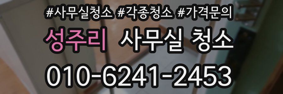 성주리 사무실 청소