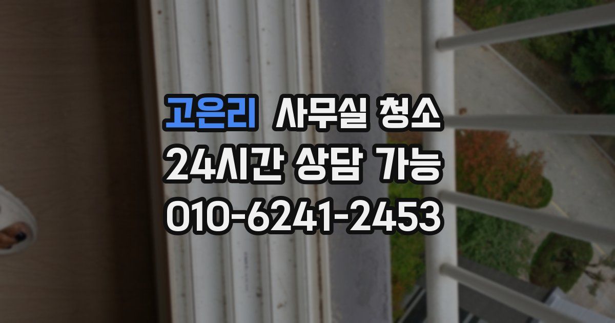 고은리 사무실 청소