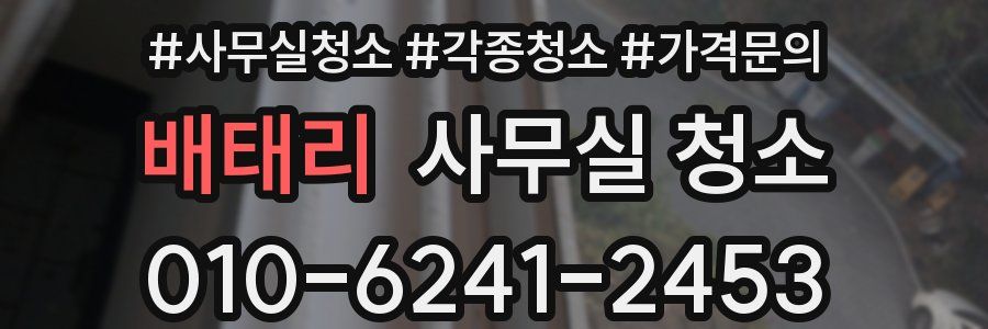 배태리 사무실 청소