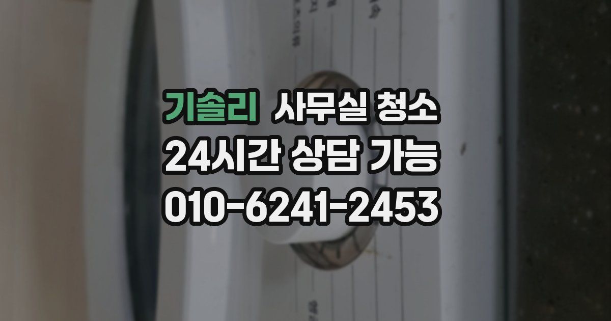 기솔리 사무실 청소