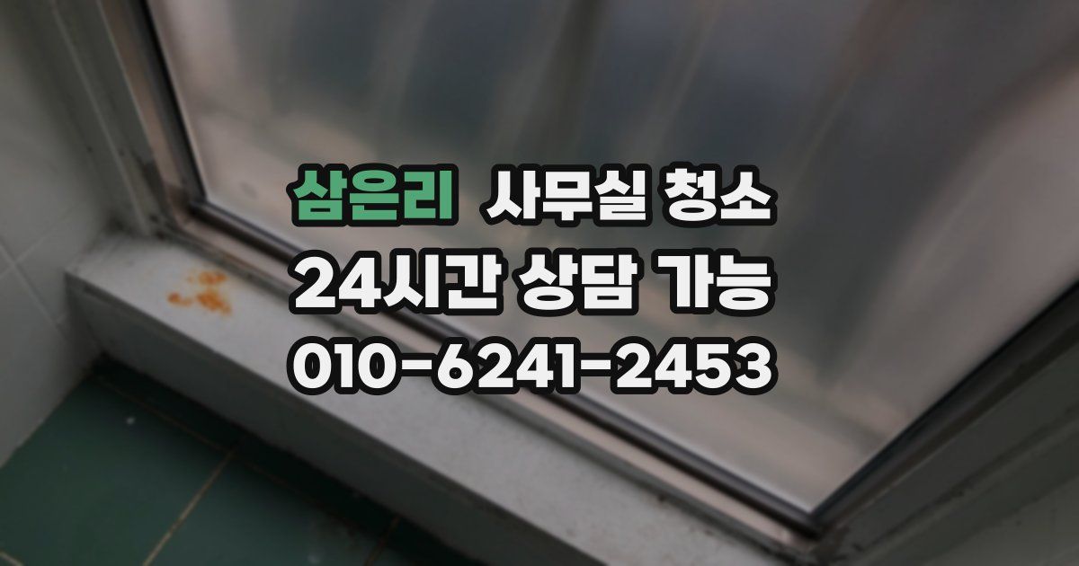 삼은리 사무실 청소