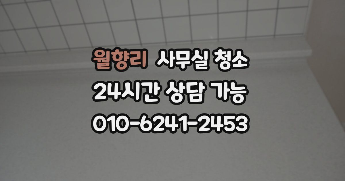 월향리 사무실 청소