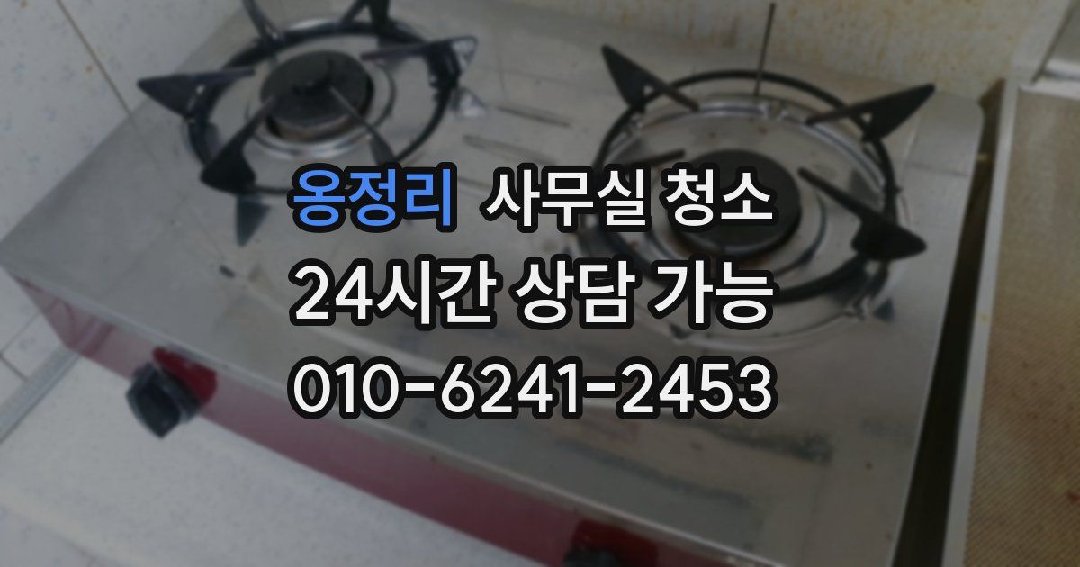 옹정리 사무실 청소