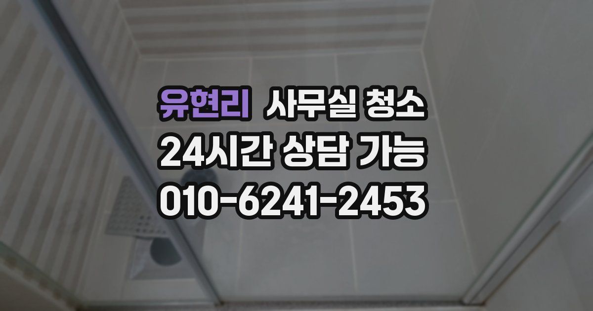 유현리 사무실 청소