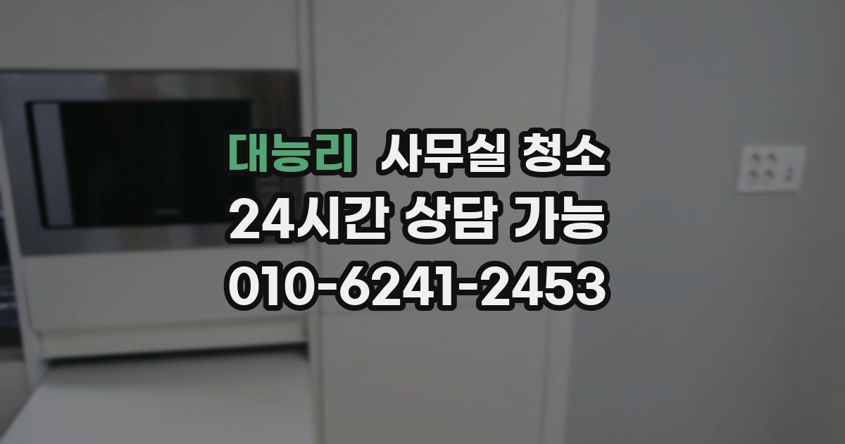 대능리 사무실 청소