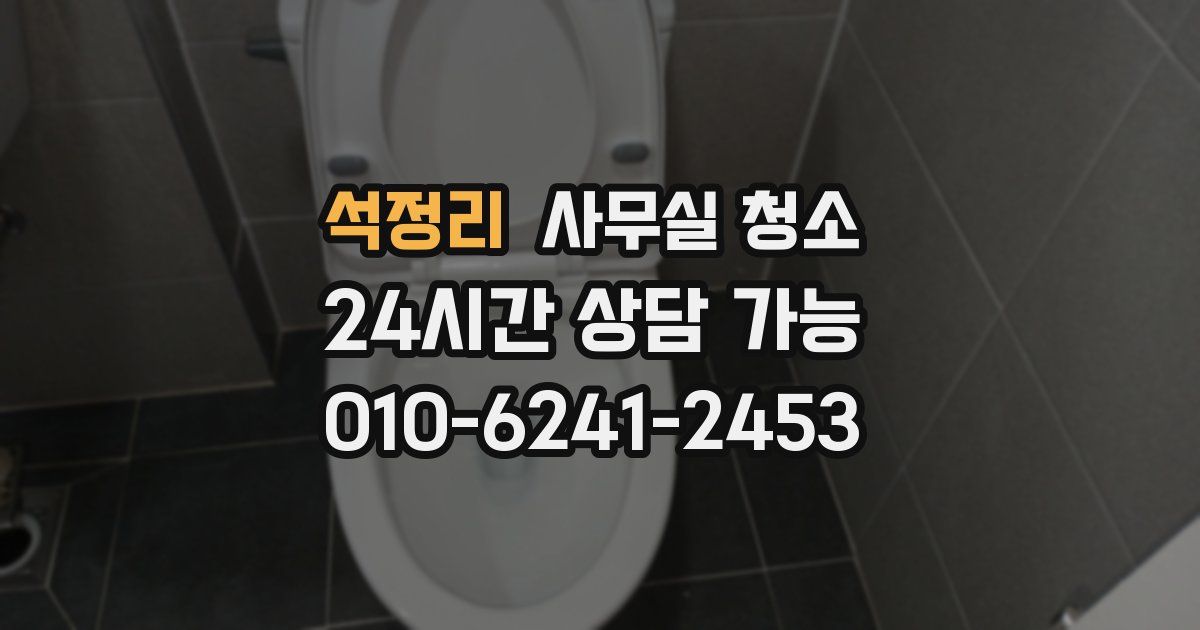 석정리 사무실 청소