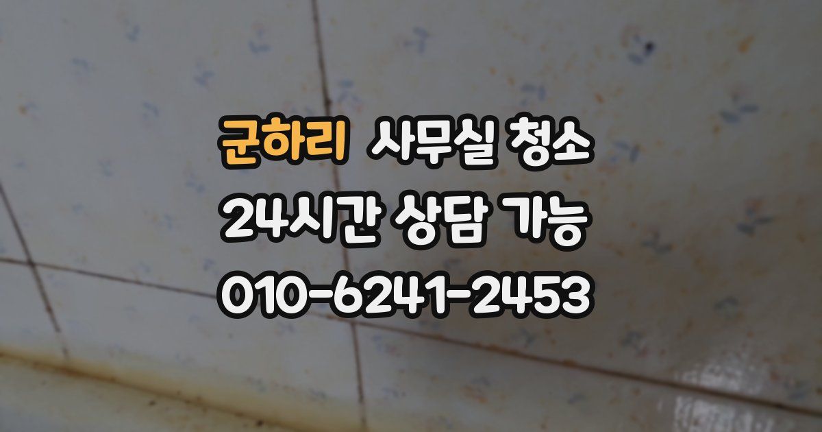 군하리 사무실 청소