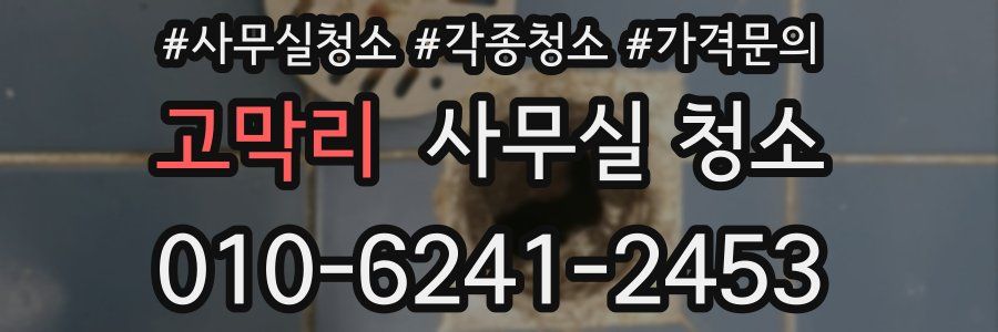 고막리 사무실 청소