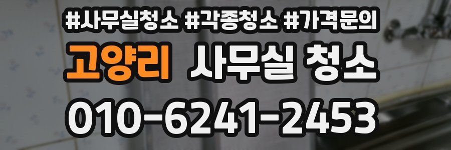 고양리 사무실 청소