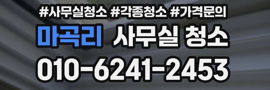마곡리 사무실 청소