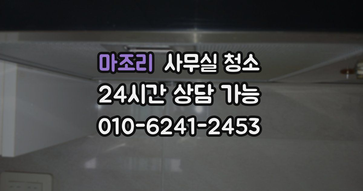 마조리 사무실 청소