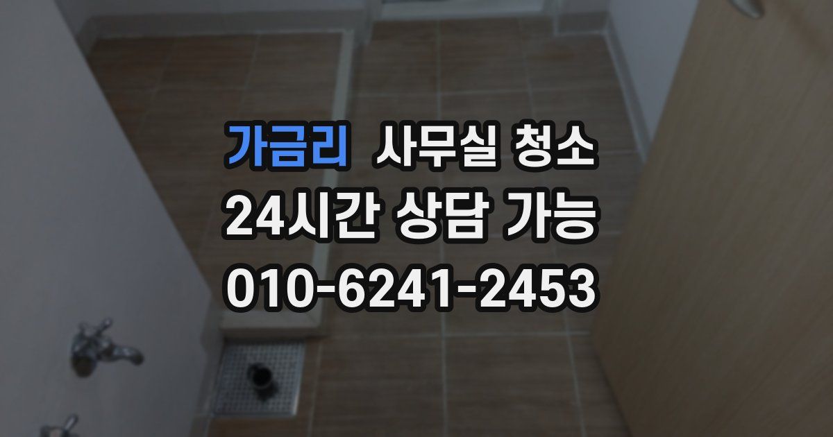 가금리 사무실 청소