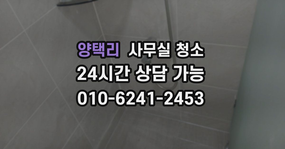 양택리 사무실 청소