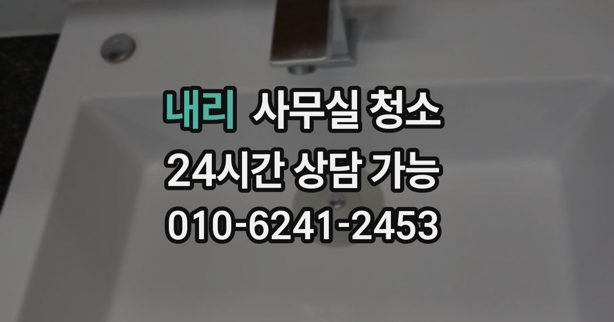 내리 사무실 청소