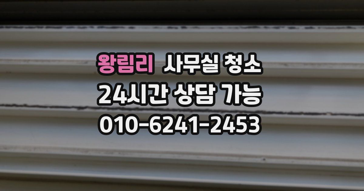 왕림리 사무실 청소