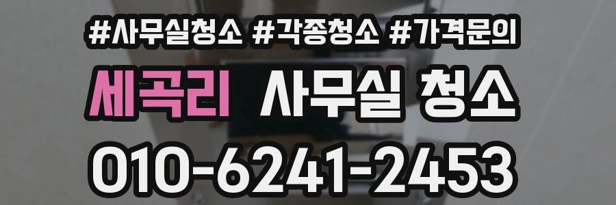 세곡리 사무실 청소