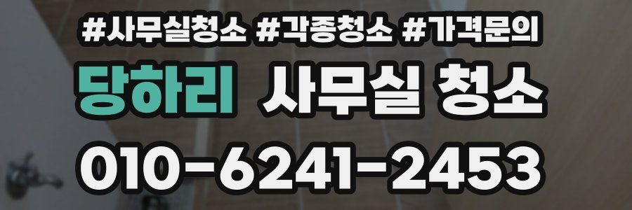당하리 사무실 청소