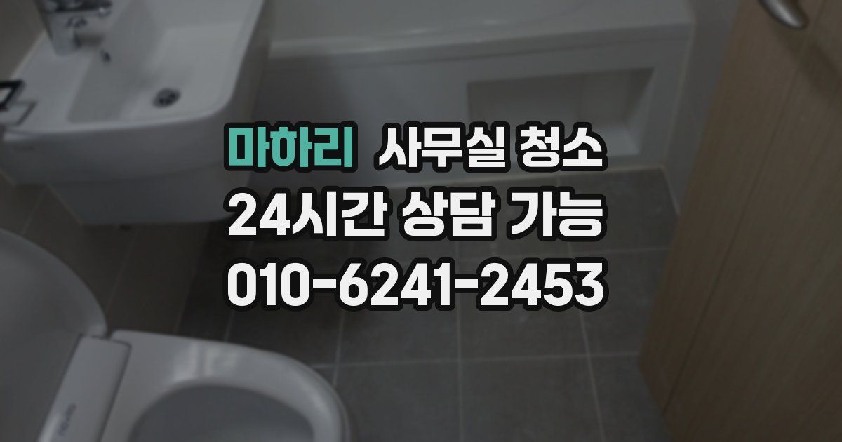 마하리 사무실 청소