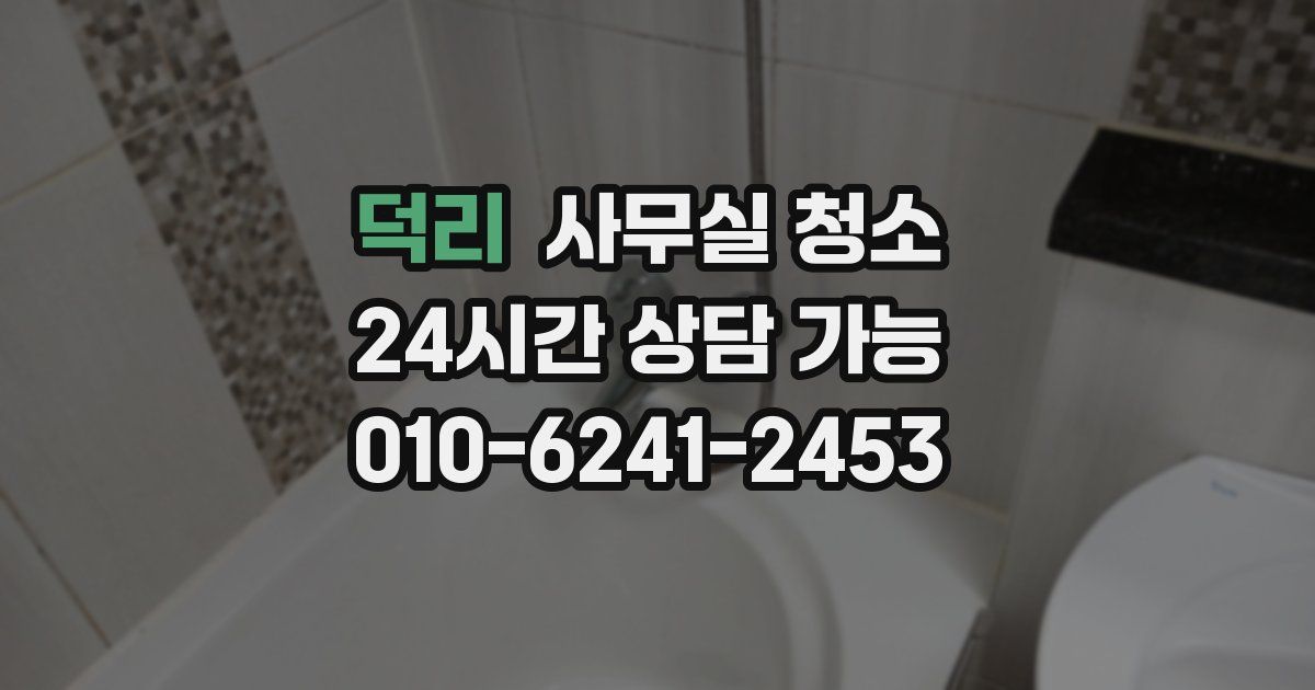 덕리 사무실 청소