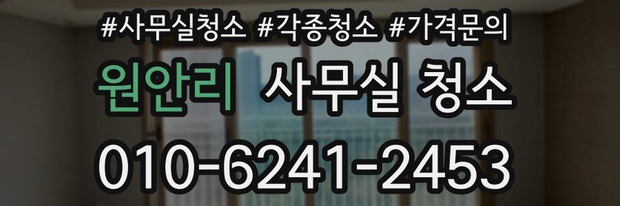 원안리 사무실 청소