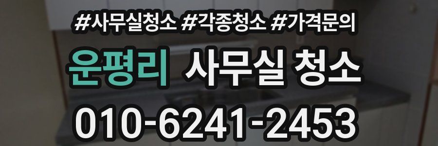 운평리 사무실 청소