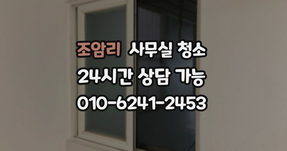 조암리 사무실 청소