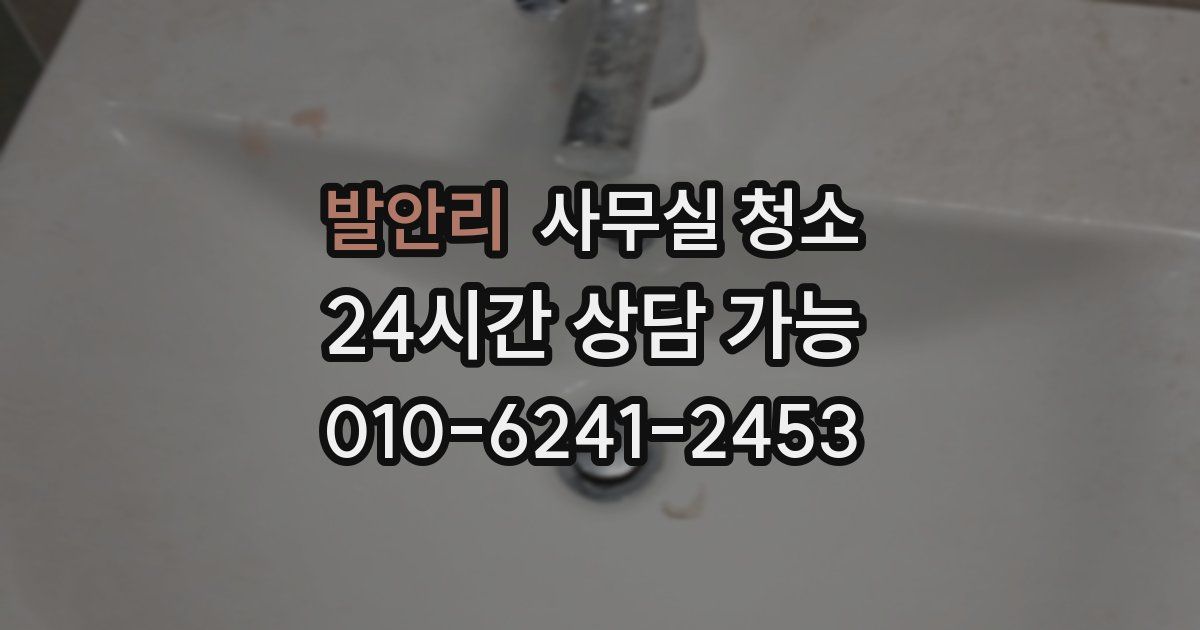발안리 사무실 청소