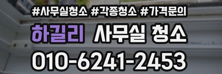하길리 사무실 청소