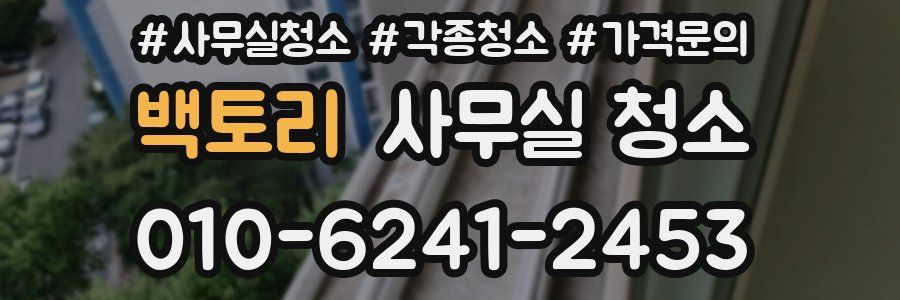 백토리 사무실 청소