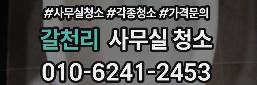 갈천리 사무실 청소