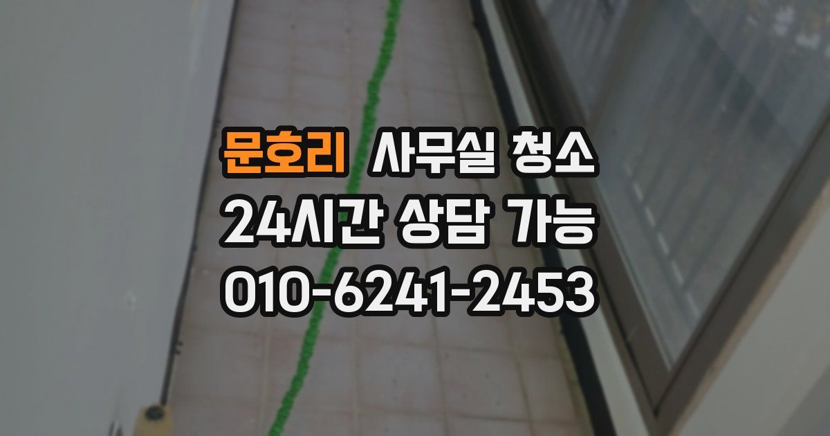 문호리 사무실 청소
