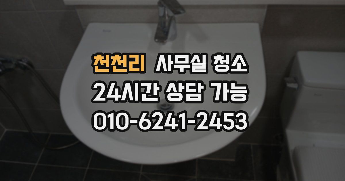 천천리 사무실 청소