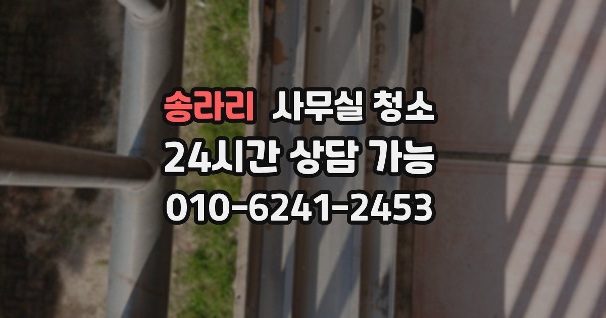 송라리 사무실 청소