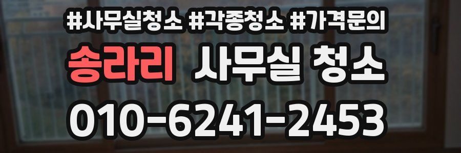 송라리 사무실 청소