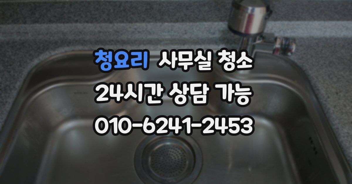 청요리 사무실 청소