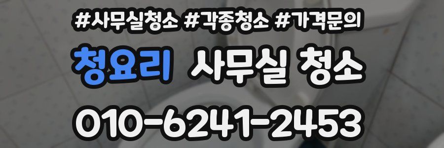 청요리 사무실 청소