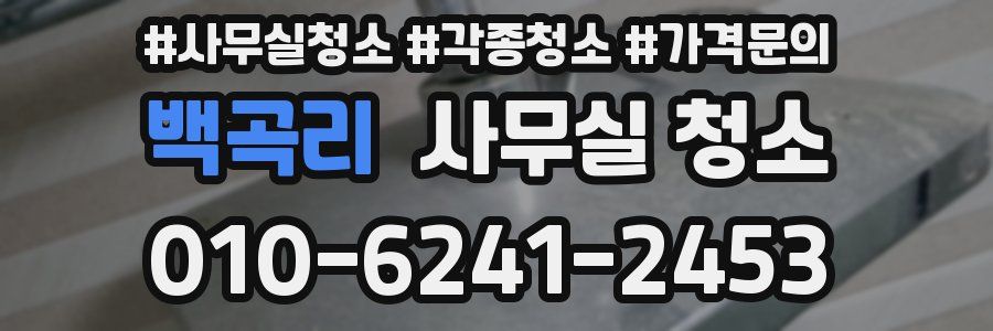 백곡리 사무실 청소