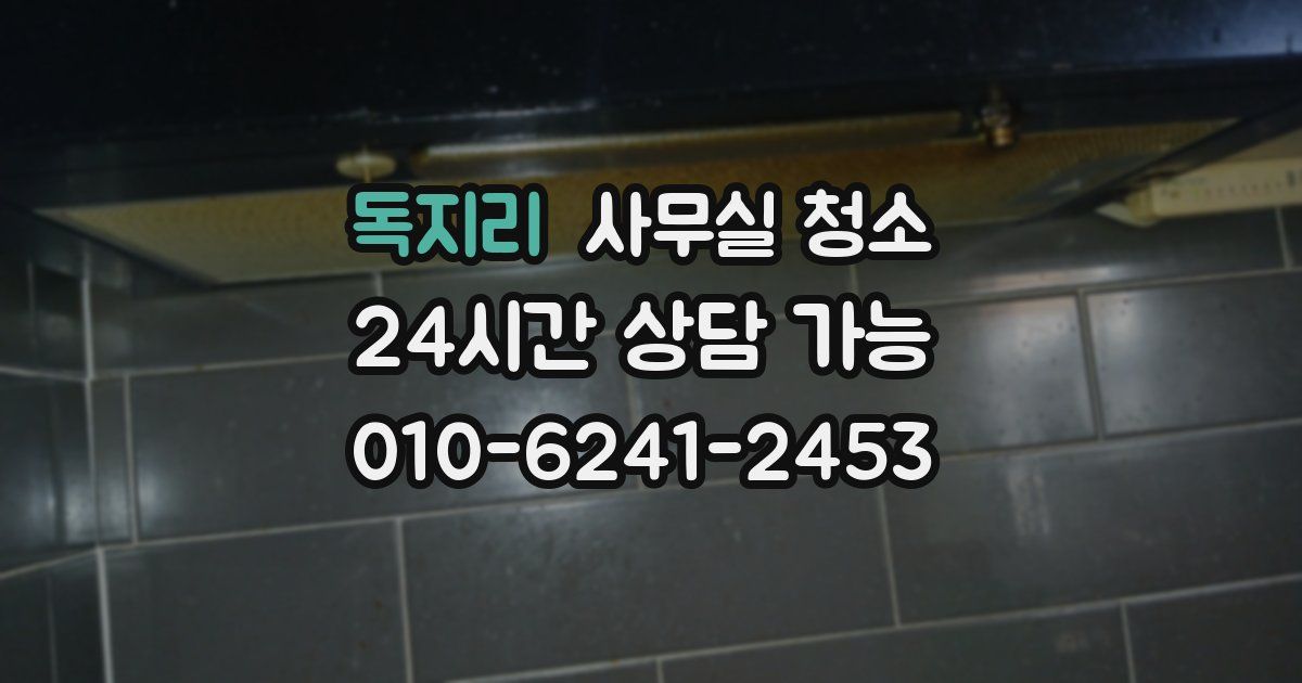 독지리 사무실 청소