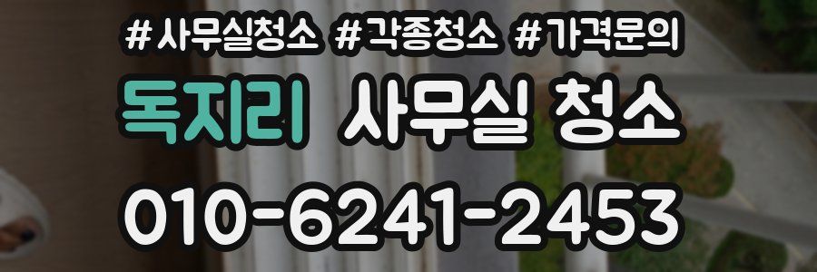 독지리 사무실 청소